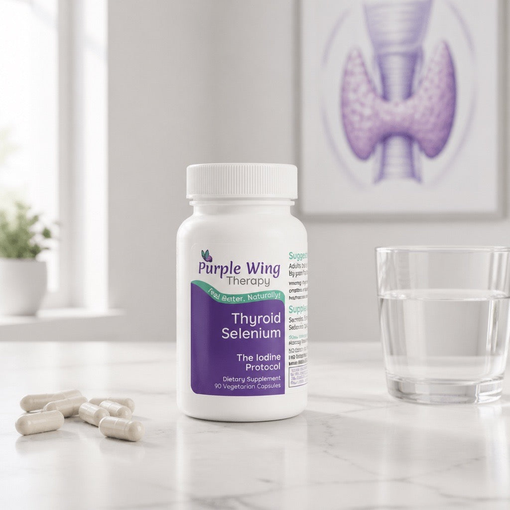 Purple Wing Therapy THYROID SELENIUM 90 Capsules (The Iodine Protocol Co-Factor)