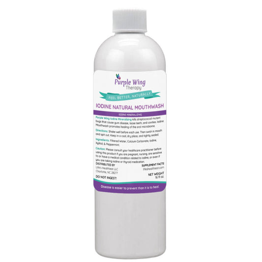 Purple Wing Therapy Natural Iodine Mineralizing Mouth Wash & Tooth Powder