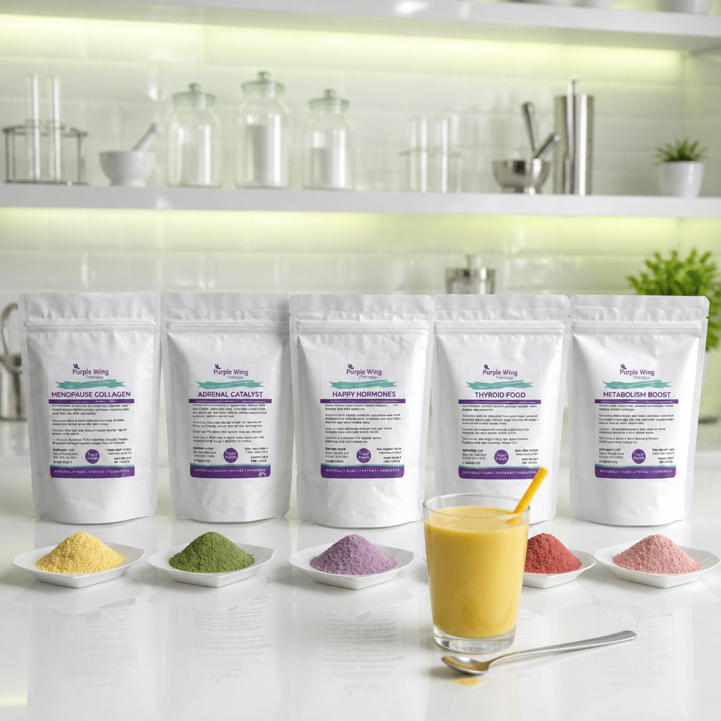 Purple Wing Therapy THYROID FOOD Whole Food Blend 8.0 oz (Optimal Function and Conversion)