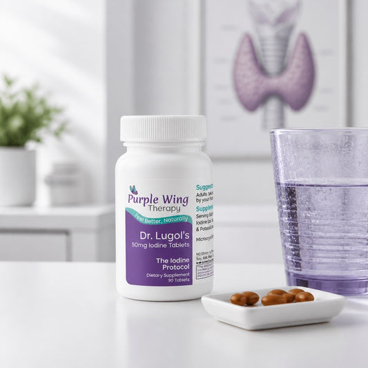 Purple Wing Therapy Dr. Lugol's 50 mg Iodine Tablets 90 Tabs (The Iodine Protocol)